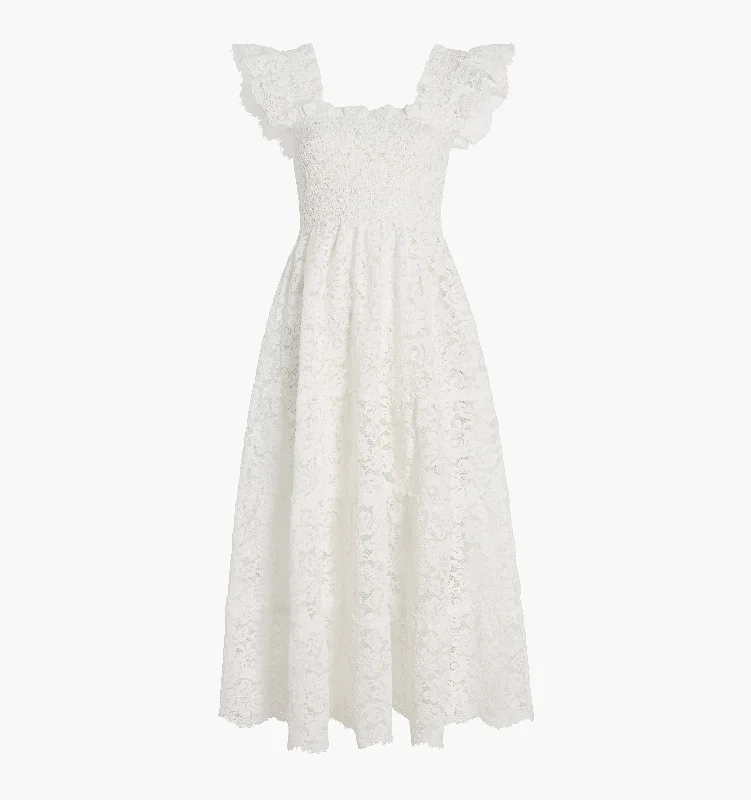 The Lace Ellie Nap Dress - White Lace