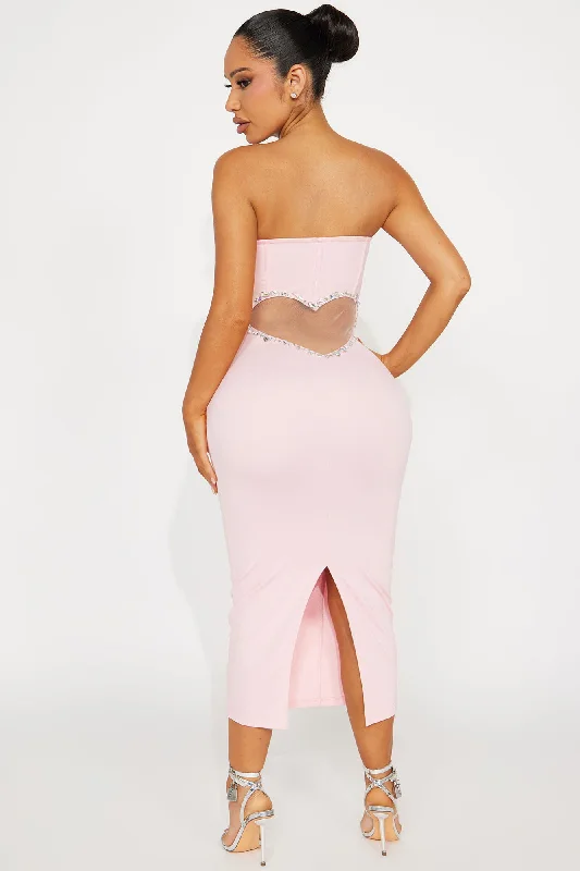 Back to Love Midi Dress - Pink