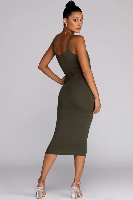 Basic Essentials Midi Dress