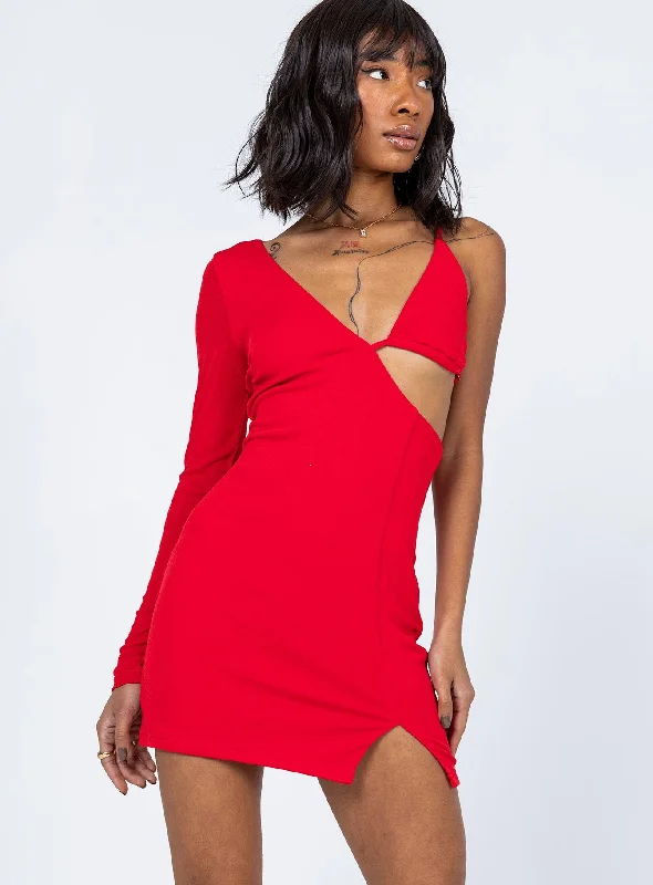 Xavier Mini Dress Red