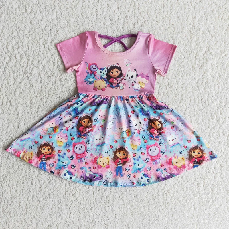 cartoon short sleeve dress