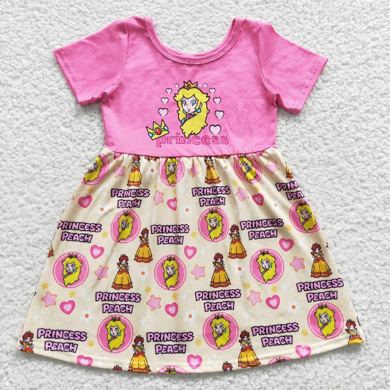 girls princess peach dress GSD0389