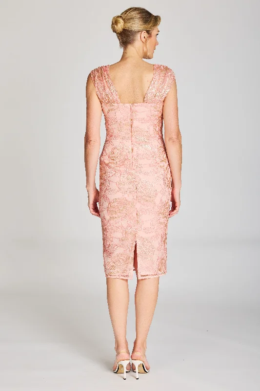 Pink Ruby - Sophistication Dress - Peach