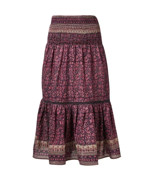 Mandy Brown and Pink Paisley Skirt